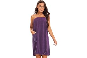 Knuffnee Women Bath Spa Wrap Towel Body Robe Wrap Shower Wrap Bath Towel Robe