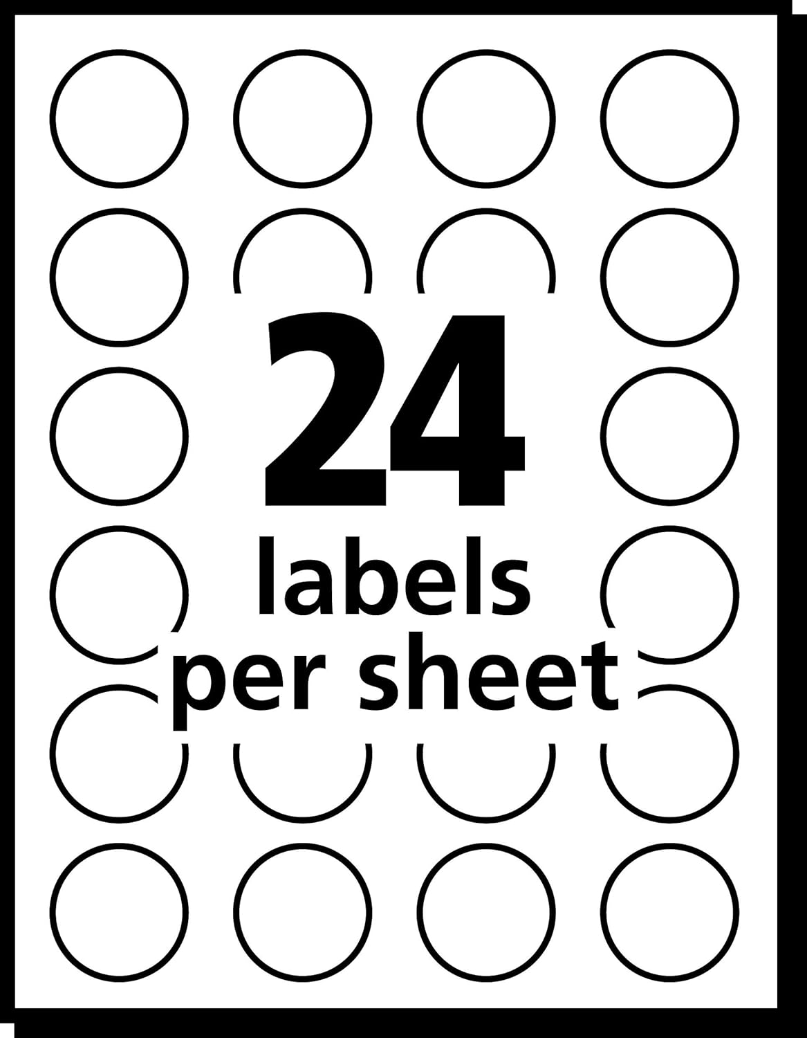 Avery Print/Write Self-Adhesive Removable Labels, 0.75 Inch Diameter, Light Blue, 1, 008 per Pack (5461) (05461) : All Purpose Labels : Office Products