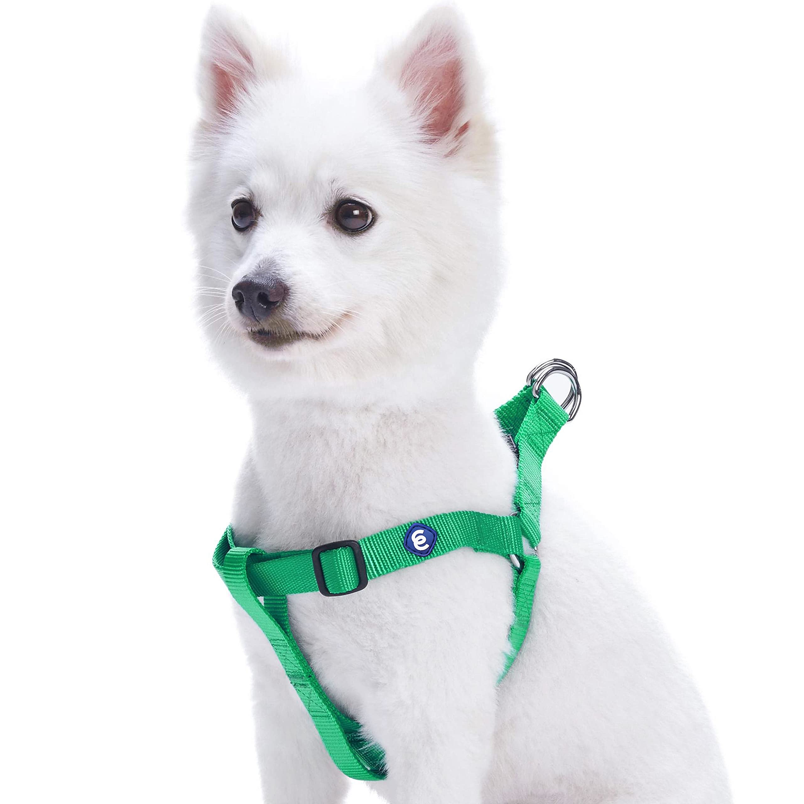 Blueberry Pet Harness. Chest circumference: 67-98 cm, Classic, Solid, Emerald, Adjustable Nylon, Dog Harness, Matching Collar and Lead Sold Separately.