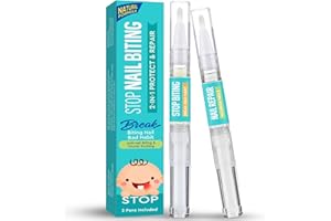 TOPKECH Nail Biting Treatment for Kids,Natural Herbal Nail Biting Deterrent,Bitter Taste,Anti Nail Biting & Thumb Sucking & Protect Nails