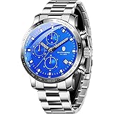 SAPPHERO Men's Wrist Watches - Chronograph Watches for Men, Luxury Stainless Steel, Waterproof Quartz Watch for Business, Casual, and Sports, Stylish Gift for Him