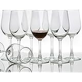 [Set of 8, 12 Ounce] All-Purpose Wine Glasses, Lead Free, Classic