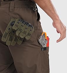 SPOSULEI Men's Cargo Work Pants Waterproof Ripstop