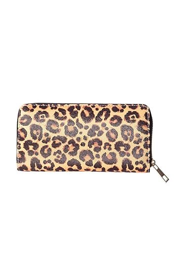 Vintage Retro Design Leopard Print Wallet Purse