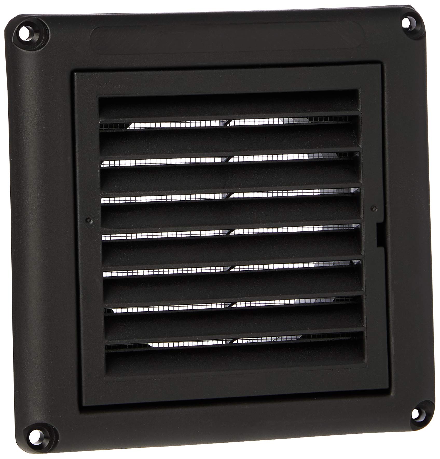 Knightsbridge EXAV009B 100mm/4 Extractor Fan Grille with Fly Screen-Black, EX009B