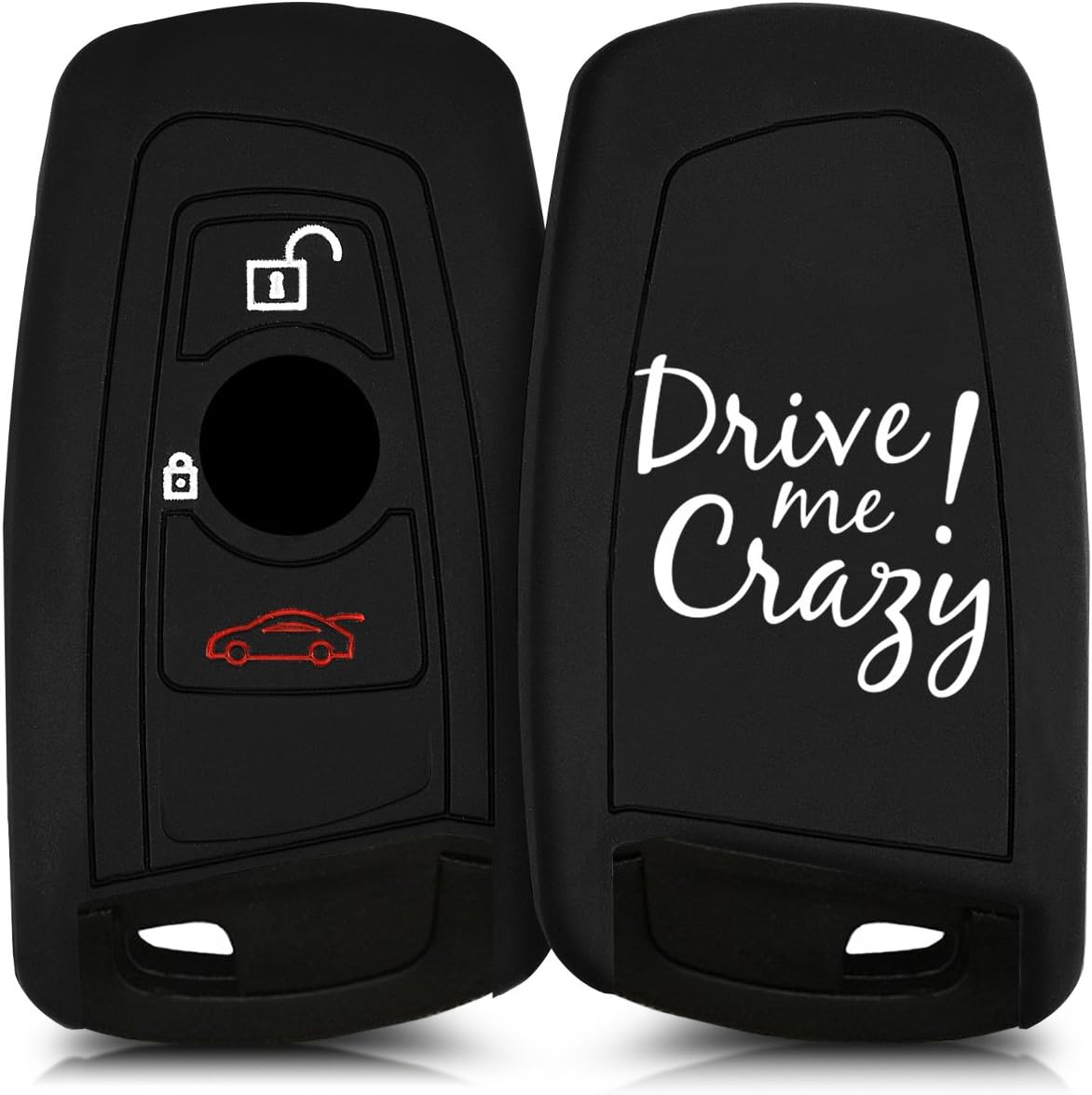 kwmobile Car Key Cover for BMW Silicone Protective Key Fob Cover for