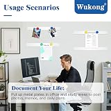 Wukong 10x Magnetic White Board Strips 30cm Self-Adhesive Memo Bar w/ 32 Magnets view 6