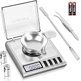 Fuzion Digital Milligram Scale, 50g/0.001g Powder Scale with 6 Accessories | Includes Calibration Weights, Mg Scale for Powder, Supplement, Jewelry, Capsule Filling, Reloading