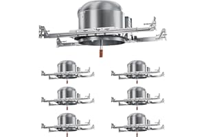 Anyhome 6 Pack 6 Inch Recessed Lighting Housing, 2024 Version IC Rated & Air Tight Can Light Housing New Construction, Recessed Retrofit Downlight Housing, TP24 Connector, ETL Listed