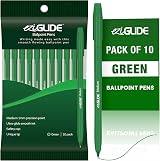 Eziglide Green 10-Pack Ballpoint Pens 1.0mm Medium Point