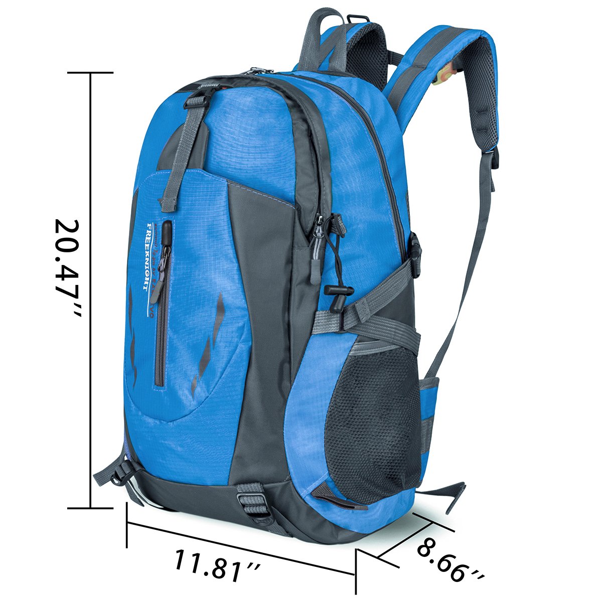 Water Resistant Sports Backpack Lightweight Outdoor Bag for Travel Climbing Camping Mountaineering School Bag Hiking Daypack Size 11.8\'\'x 8.7\'\'x 20.5\'\' (Blue)