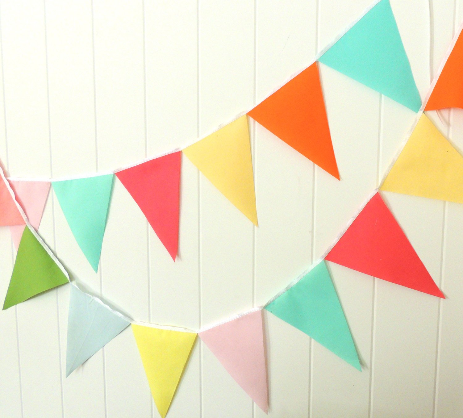 Amazon Com Solid Color Fabric Banner Bunting Garland Pennant