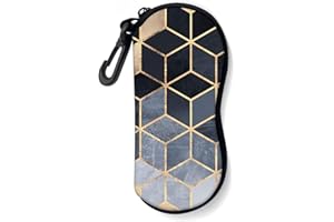 ZAXMEY Sunglasses Soft Case with Carabiner Ultra Light Neoprene Zipper Glasses Case