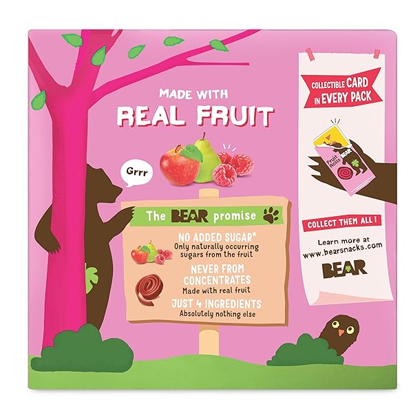 BEAR YOYO FRUIT ROLL RASP MLTPK 3.5 OZ