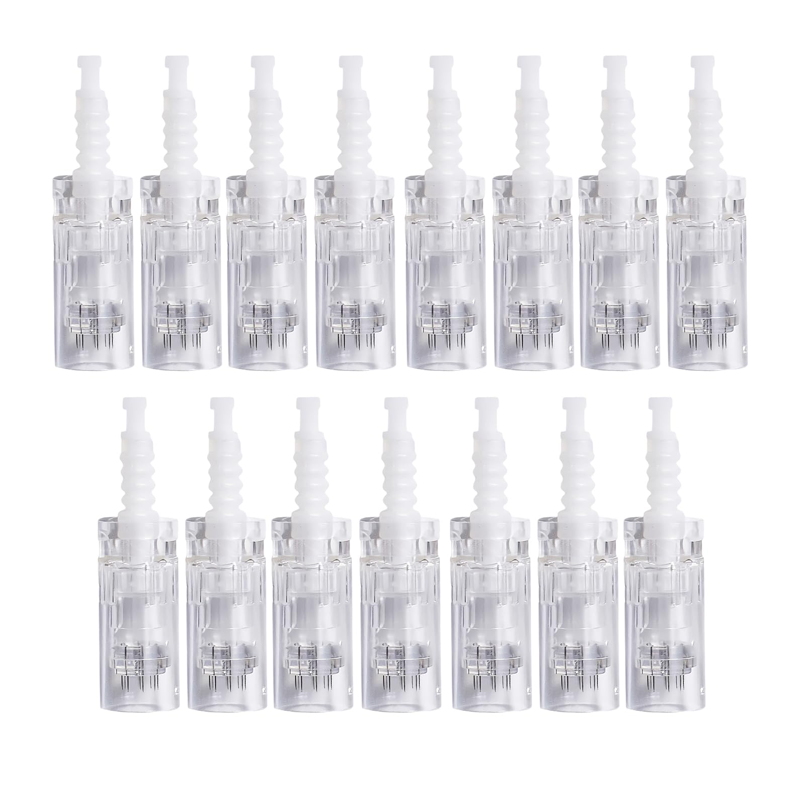 15Pcs 12 Pin Microneedling Pen Replacement Cartridges for Dr.pen M7/M5/N2/E30 Microneedling Pen Models, Original Disposable Replacement Parts Micro Needling Cartridges Skin Care Accessories