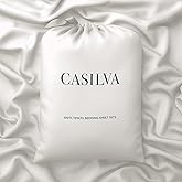 CASILVA Eucalyptus Sheets - Infused with Silver for Anti-Odor, Softer Than Silk Fibers, More Cooling Than Cotton - Perfect for Hot Sleepers & Sensitive Skin - 100% Tencel Lyocell - Queen Sheet Set