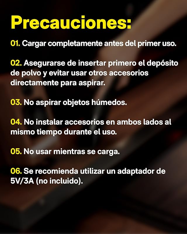 Aspirador de Mão 15000Pa 4in1 Sem Escovas Sem Fitas