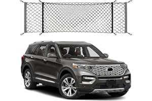 OMOCYRA Envelope Style Cargo Trunk Net Compatible with Ford Explorer Base ST XLT New 2025 2024 2023 2022 2021 2020 2019 2018 2017 2016 2015 2014 2013 2012 2011 Car Rear Nylon Mesh Tailgate Netting