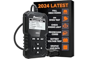 AERMOTOR OBD2 Scanner, V410 Car Scanner Diagnostic Tool: Engine Fault Code Reader Scan Tool with Live Data/Freeze Frame for All OBDII Cars After 1996,Black