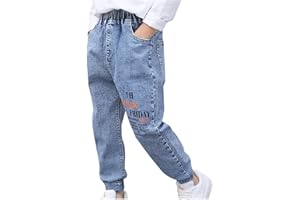 6 Month Old Baby Clothes Boys' Jeans Summer Trousers Elastic Waist Boys Jeans Casual Trousers with Pocket Baggy