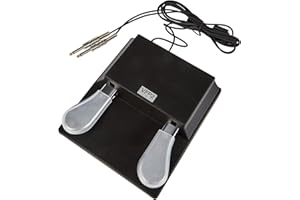 Studiologic VFP 2/10-B Double Piano-Style Open Polarity Sustain Pedal with Stereo Plug, for Keyboards and MIDI Controllers
