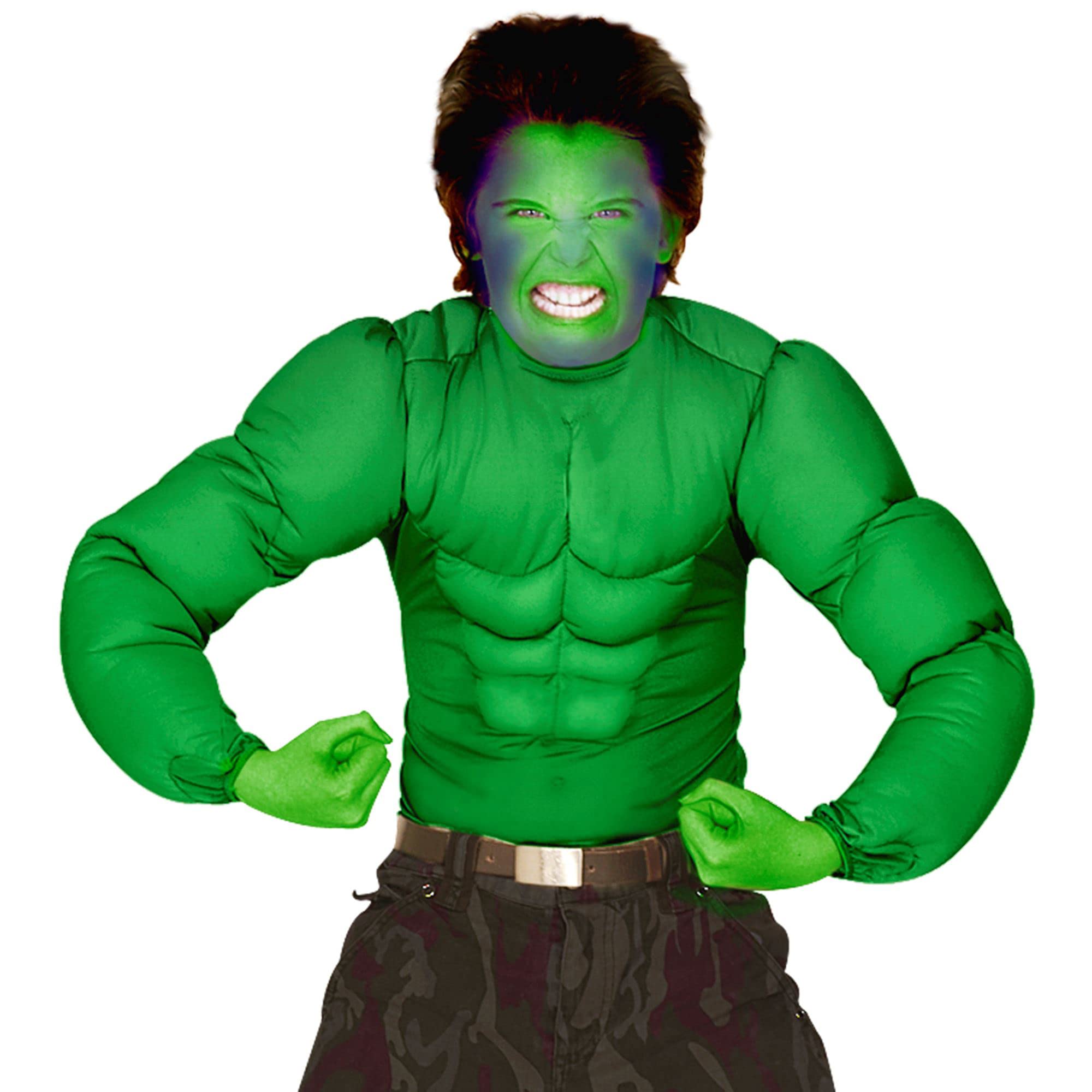 Widmann Kid?s Dressing Up Costume Green Muscle Shirt — image 1