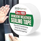 ECOHomes Window Weather Sealing Tape | Winter Weather Stripping Tape to Block Cold Drafts Through Window Gaps and AC Units, I