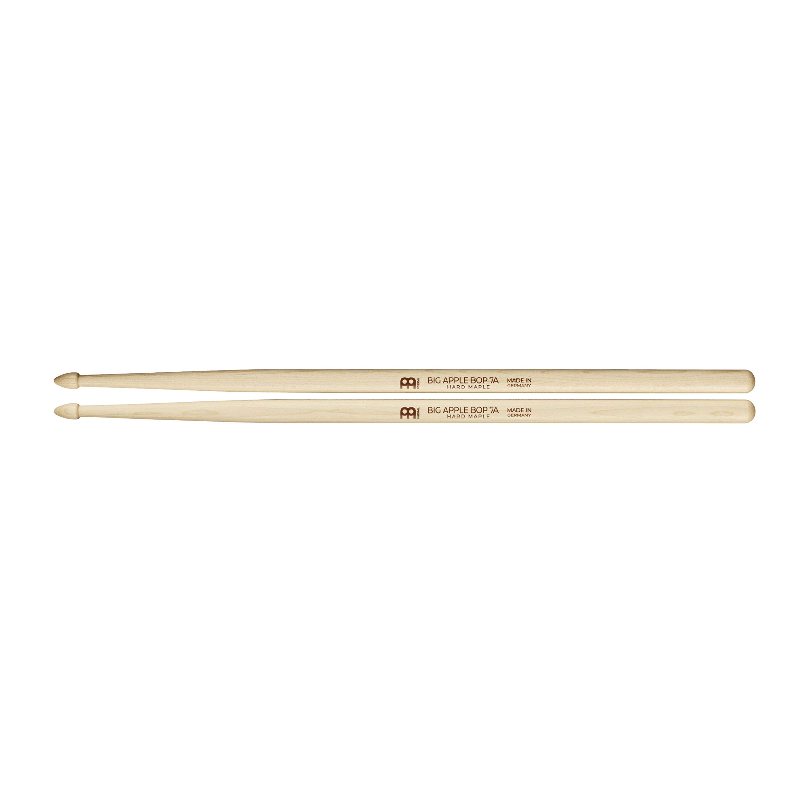 Meinl Stick & Brush Drumsticks, Big Bop 7A — North American Heavy Maple with Large Acorn Shape Wood Tip — MADE IN GERMANY (SB123)