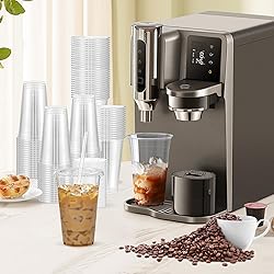 Dealusy 100 Pack - 24 oz Clear Plastic Cups with