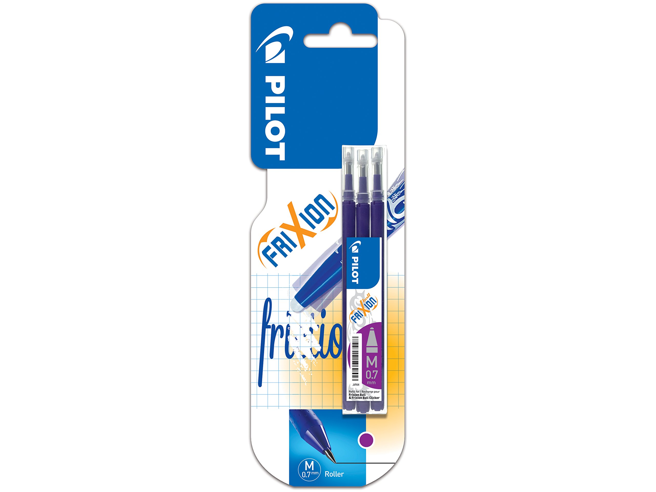 Pilot Frixion Bls-Fr7-V Refill Cartridges Pack of 3 Violet — image 1
