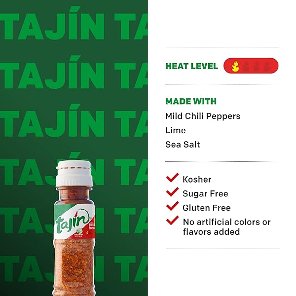 TAJÍN CLÁSICO CHILE LIME SEASONING MINI DISPLAY 0.35 OZ, 40 MINI BOTTLES (PACK OF 1)