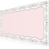 iCasso Pink Desk Mat,Cute Desk Pad for Keyboard and Mouse,Anti-Slip Large Gaming Mousepad XXL,Soft Lycra Surface Computer Mat Women,Girly Keyboard Pad for Home Office