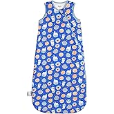 EasyFi Rayon Made from Bamboo Sleep Sack 12-18 Months Supersoft Toddler Sleep Sack 1.0 Tog Baby Wearable Blanket with 2-Way Zipper Unisex Sleeping Bag for Babies