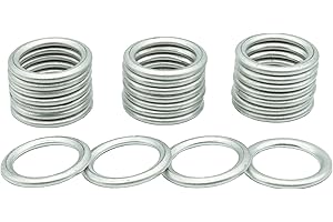 Dsnaduo 25 PCS Oil Drain Plug Gaskets Crush Washers Seals Rings 14MM for Audi A3 A4 A5 A6 A7 A8 Q3 Q5 Q7 TT RS7 VW Jetta Passat Tiguan Golf CC Replace N0138157