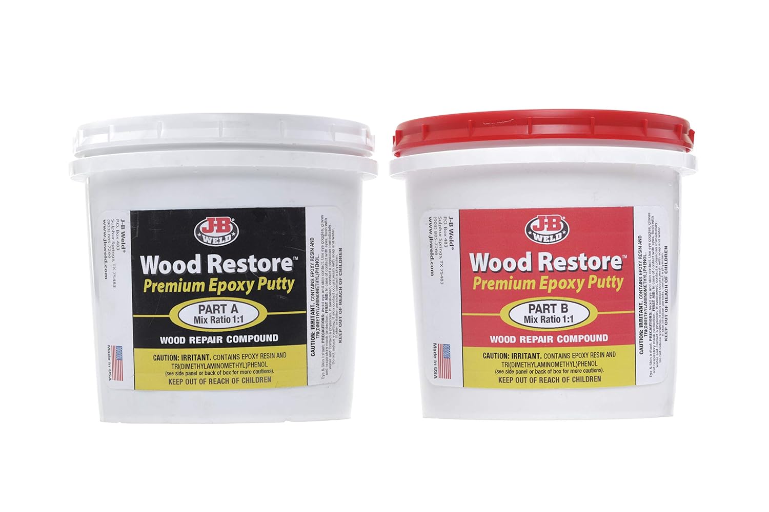 JB Weld 40007 Wood Restore Premium Epoxy Putty Kit 64 oz. 43425400079 eBay