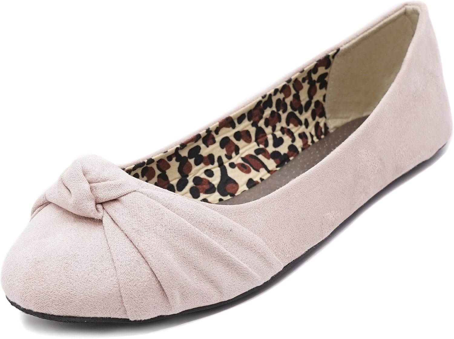 Amazon Com Women S Knotted Front Canvas Round Toe Ballet Flats