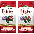Espoma Organic Holly-Tone 4-3-4 Natural & Organic Evergreen & Azalea Plant Food; 4 lb. Bag; The Original & Best Fertilizer for All Acid Loving Plants Including Rhododendrons & Hydrangeas. Pack of 2
