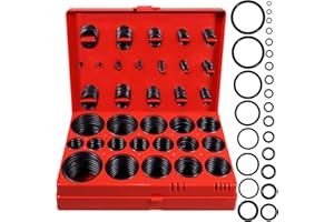 XBVV 419 PCS Universal Metric O-Ring Kit，32 Sizes Buna-N 70A Rubber O Ring Assortment Set for Various Car Auto Faucet Plumbing Pressure Washer Air or Gas Sealing Repair Resist Oil and Heat