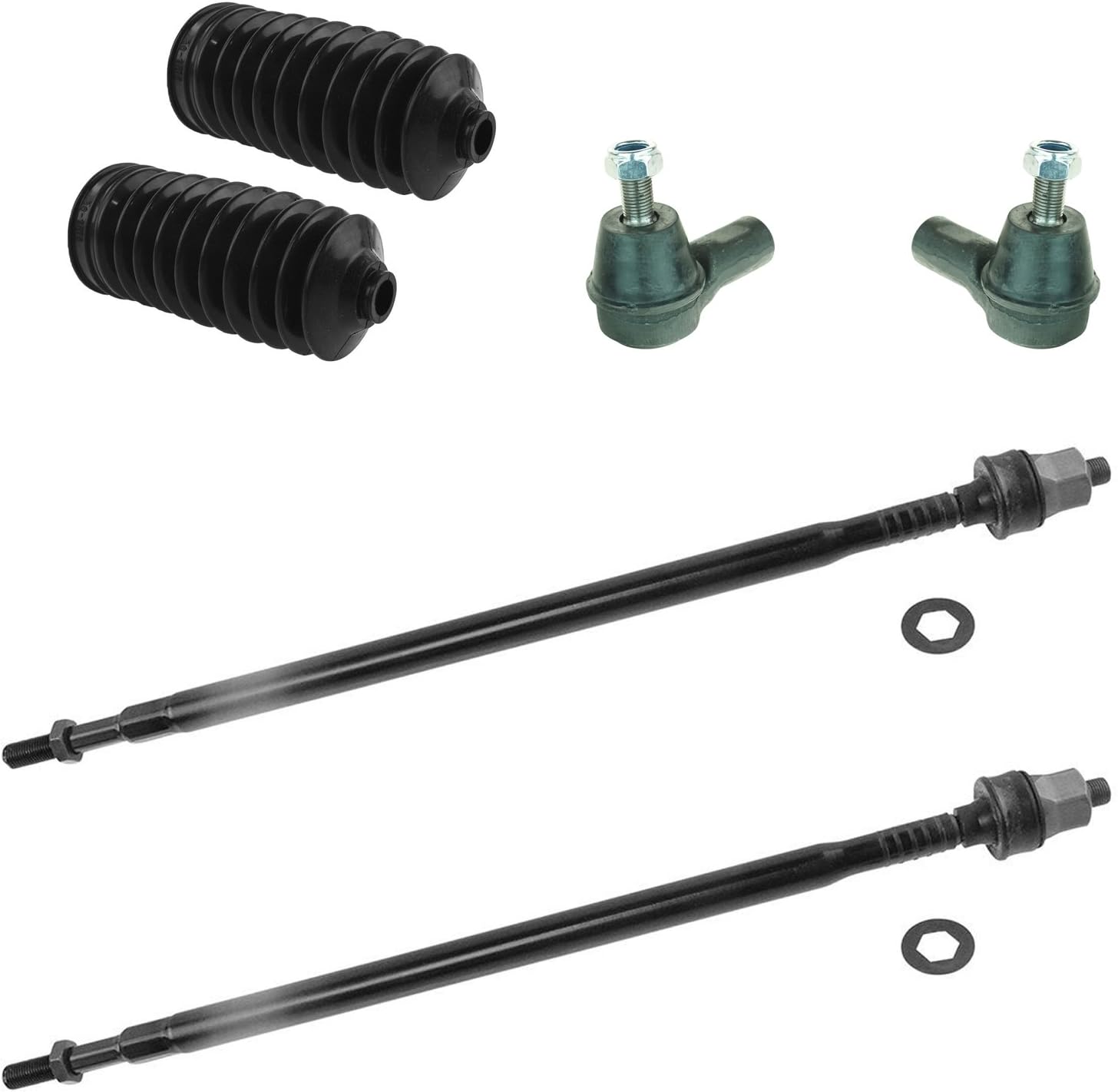 Tie Rod End Kit Inner Outer LH RH w/Rack Boot Bellow for 03