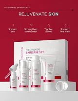 XJBD Skin Daily Niacinamide 4pc Skincare Set Facial Cleanser Toner Serum Cream view 2
