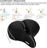 DAWAY C30 Large Wide Bike Seat - Oversized Comfort for Peloton & More view 2