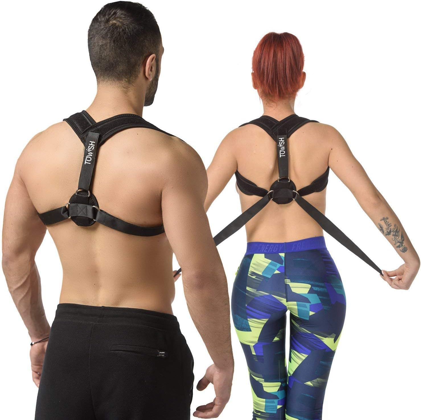 Posture Corrector for Women Men - Premium Best Fully Adjustable Posture Brace - Relief Upper Back Pain - Improve Posture Correct Hunching and Provides Back Support - Posture Trainer - Spine Alignment