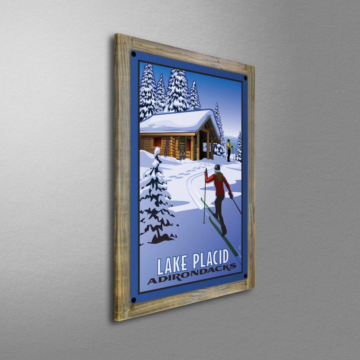 Amazon Com Lake Placid New York Cross Country Skiers Cabin