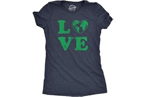 CRAZY DOG T-SHIRTS Womens Earth Day T Shirt Funny Awesome Environmental Nature Recycling Tee for Ladies