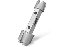 Viganoc Tub Drain Remover Wrench, Tub Dual Ended Drain Wrench for Bath Drains, Shower Drain Heavy Duty Aluminum