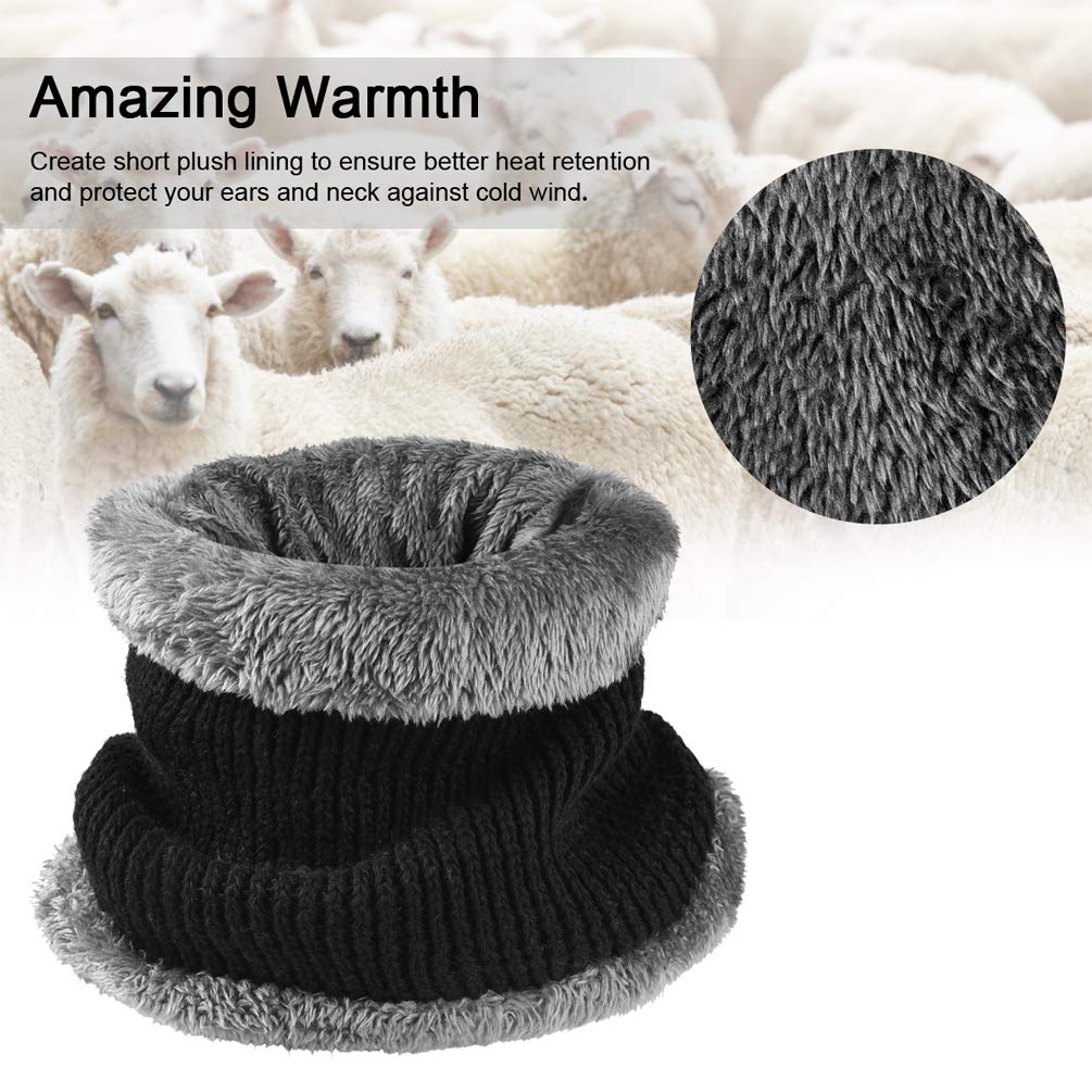 VBIGER Gorro y Bufanda de punto Invierno Hombre y Mujer Caliente Sombreros de Invierno para Aire Libre Sport