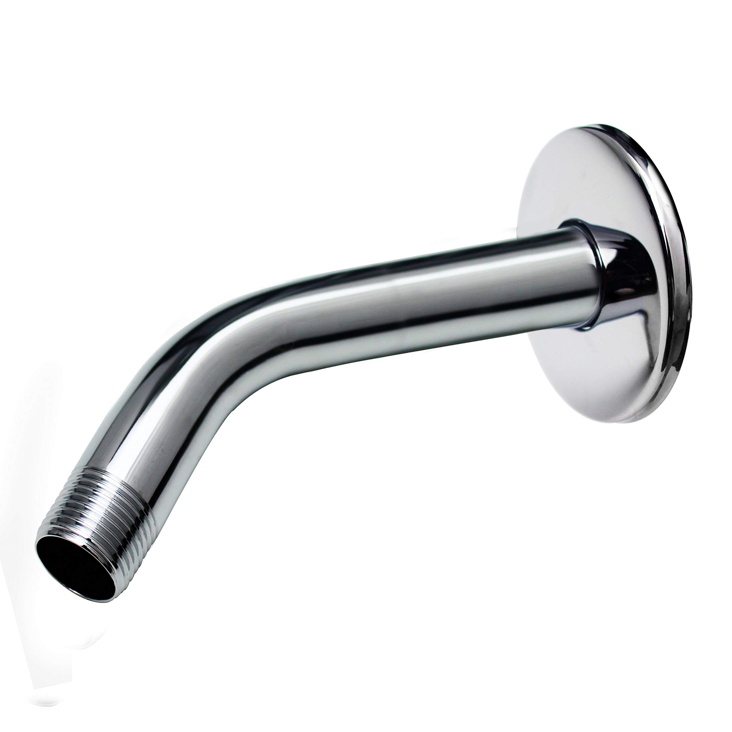 YOO.MEE 6 Inch Shower Arm and Flange, Chrome