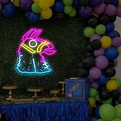 lmprintNook Lucky Lama Neon Signs for Wall