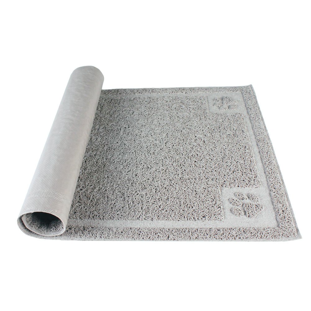 Photo 1 of Darkyazi Pet Feeding Mat Large for Dogs and Cats,24"×16" Flexible and Easy to Clean Feeding Mat,Best for Non Slip Waterproof Feeding Mat. (Gray Sand)