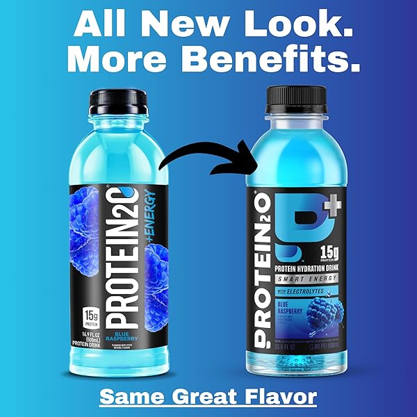 PROTEIN2O 15G WHEY PROTEIN ISOLATE INFUSED WATER PLUS CAFFEINE, SUGAR FREE ENERGY DRINK, READY TO DRINK, GLUTEN FREE, LACTOSE FREE, ENERGY VARIETY PACK, 16.9 OZ BOTTLE (12 COUNT)